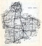 Dakota County, Lebanon, Lakeville, Rosemount, Nininger, Empire, Vermillion, Hasting, Randolph, Minnesota State Atlas 1954